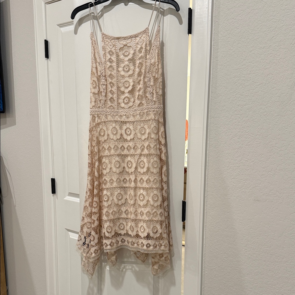 Free People Just Like Honey Cream Lace Dress